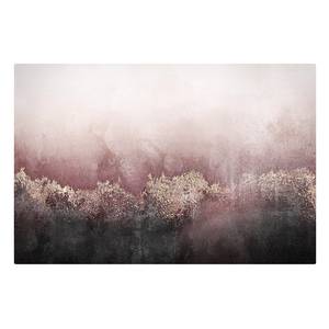 Impression sur toile Crépuscule doré II Rose - 120 x 80 x 2 cm - Largeur : 120 cm