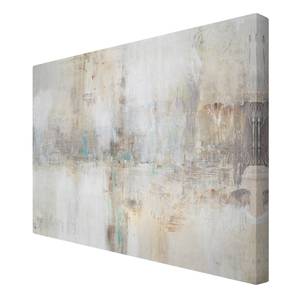 Leinwandbild Essenz II Grau - 90 x 60 x 2 cm - Breite: 90 cm