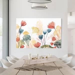 Impression sur toile Fleurs d’été VIII Multicolore - 120 x 80 x 2 cm - Largeur : 120 cm