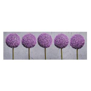 Impression sur toile Allium II Violet - 150 x 50 x 2 cm - Largeur : 150 cm