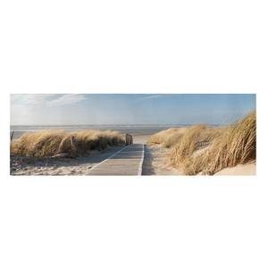 Leinwandbild Ostsee Strand II Beige - 150 x 50 x 2 cm - Breite: 150 cm