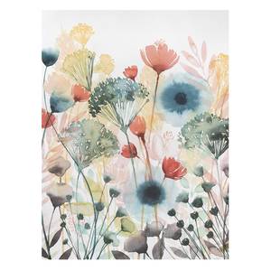 Leinwandbild Wildblumen im Sommer IV Weiß - 60 x 80 x 2 cm - Breite: 60 cm