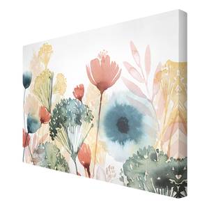 Canvas Fiori in estate II Bianco - 120 x 80 x 2 cm - Larghezza: 120 cm