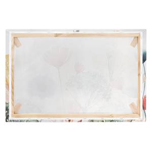 Leinwandbild Wildblumen im Sommer II Weiß - 120 x 80 x 2 cm - Breite: 120 cm