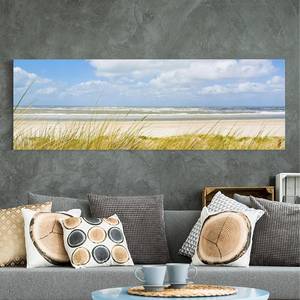 Canvas Coste del Mare del Nord II Blu - 150 x 50 x 2 cm - Larghezza: 150 cm