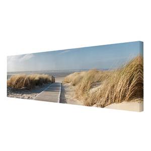 Canvas Spiaggia Mar Baltico II Beige - 120 x 40 x 2 - Larghezza: 120 cm