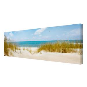 Leinwandbild Strand an der Nordsee II Beige - 150 x 50 x 2 cm - Breite: 150 cm