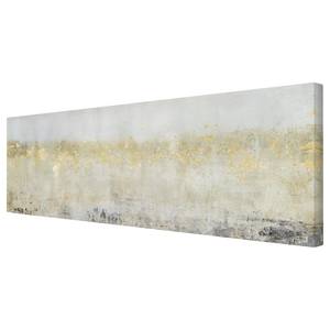 Afbeelding Goudkleurige velden II wit - 120 x 40 x 2 cm - Breedte: 120 cm