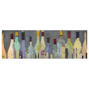 Canvas Bottiglie II Blu - 150 x 50 x 2 cm - Larghezza: 150 cm