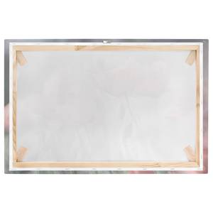 Impression sur toile Pavots peint IV Rose - 120 x 80 x 2 cm - Largeur : 120 cm