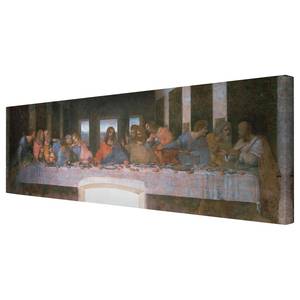 Leinwandbild Das letzte Abendmahl II Mehrfarbig - 120 x 40 x 2 cm - Breite: 120 cm