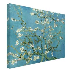 Leinwandbild Mandelblüte II Blau - 80 x 60 x 2 cm
