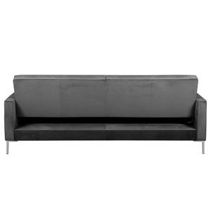 Canapé convertible Pala Velours - Velours Hedi: Gris foncé - Avec fonction couchage