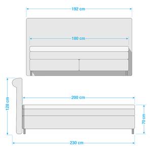 Lit boxspring Simon Noir - D4 ferme