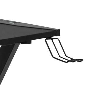 Eliot Table de gamer avec LED, Noir
