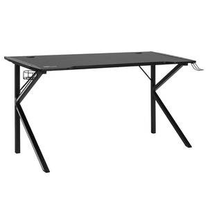 LED-gaming tafel Evinston II zwart