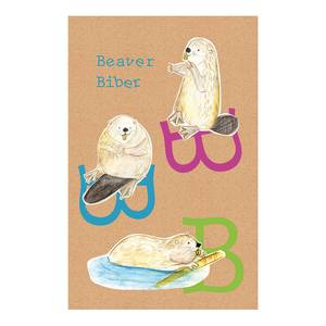 Poster ABC Animal B Carta - Multicolore