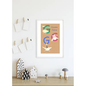 Wandbild ABC Animal G Papier - Mehrfarbig