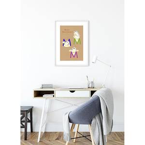 Wandbild ABC Animal M Papier - Mehrfarbig