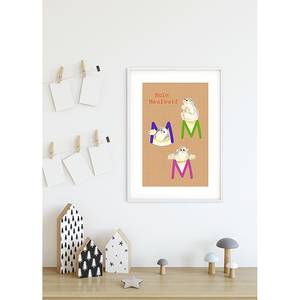 Poster ABC Animal M Carta - Multicolore