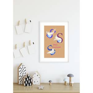 Poster ABC Animal S Carta - Multicolore