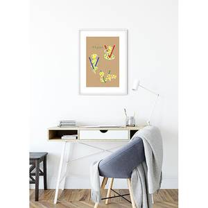 Wandbild ABC Animal V Papier - Mehrfarbig