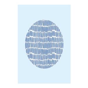 Afbeelding Shelly Patterns III papier - wit/blauw