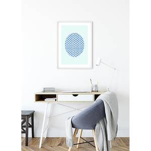 Poster Shelly Patterns IV Carta - Turchese / Blu