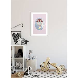 Wandbild Happy Balloon I Papier - Mehrfarbig