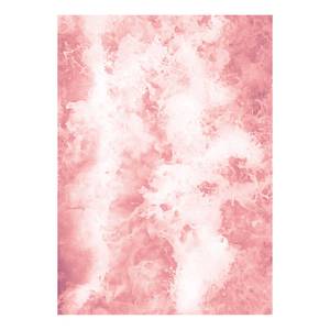 Wandbild Pink Bubbles Papier - Pink /Weiß