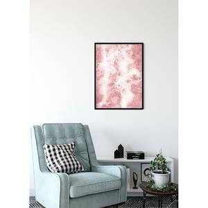 Poster Pink Bubbles Carta - Rosa / Bianco