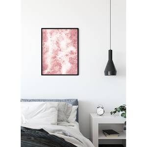 Poster Pink Bubbles Carta - Rosa / Bianco