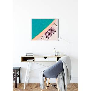 Wandbild South Beach Papier - Mehrfarbig