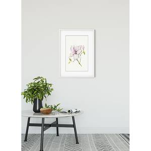 Poster Magnolia Shine Carta - Rosa / Verde