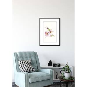 Poster Magnolia Breathe Carta - Rosa / Verde