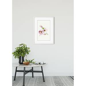 Poster Magnolia Breathe Carta - Rosa / Verde