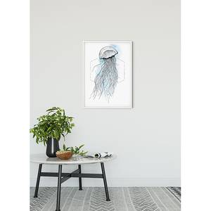 Wandbild Jellyfish Papier - Durchscheinend