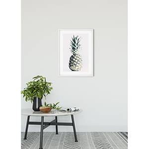 Tableau déco Pineapple Papier - Rose / Vert