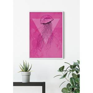 Poster Jellyfish Carta - Rosa