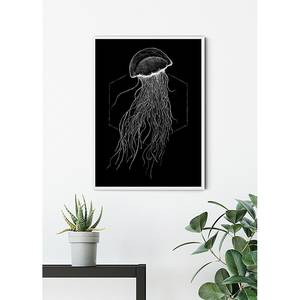 Afbeelding Jellyfish papier - Zwart