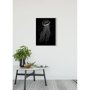 Afbeelding Jellyfish papier - Zwart