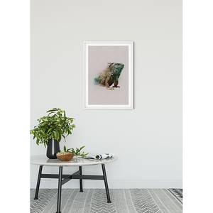 Poster Animals Paradise Iguana Carta - Multicolore