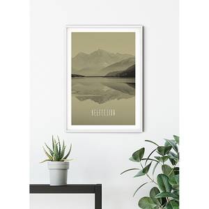 Poster Word Lake Reflection Carta - Sabbia