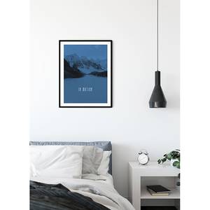 Poster Word Lake In Motion Carta - Blu