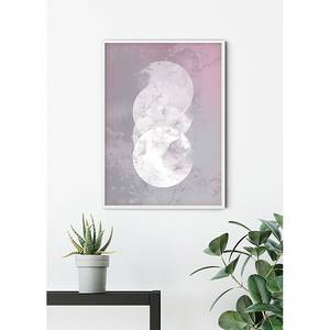 Wandbild Tessera Noctis Papier - Weiß / Lilla