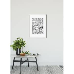 Poster Scribble Park Carta - Nero / Bianco