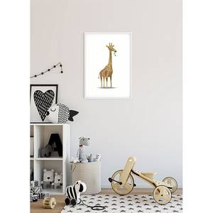 Afbeelding Cute Animal Giraffe papier - wit/bruin