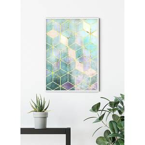 Tableau déco Mosaik Papier - Vert