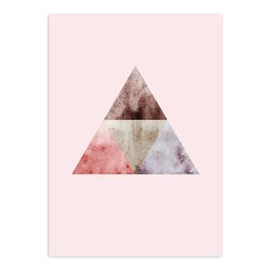Tableau déco Triangles Top Papier - Rouge