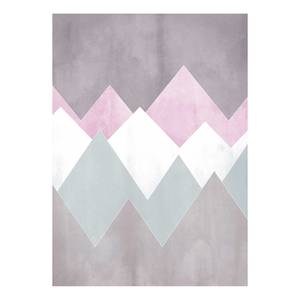 Tableau déco Sunrise Mountain Papier - Gris clair